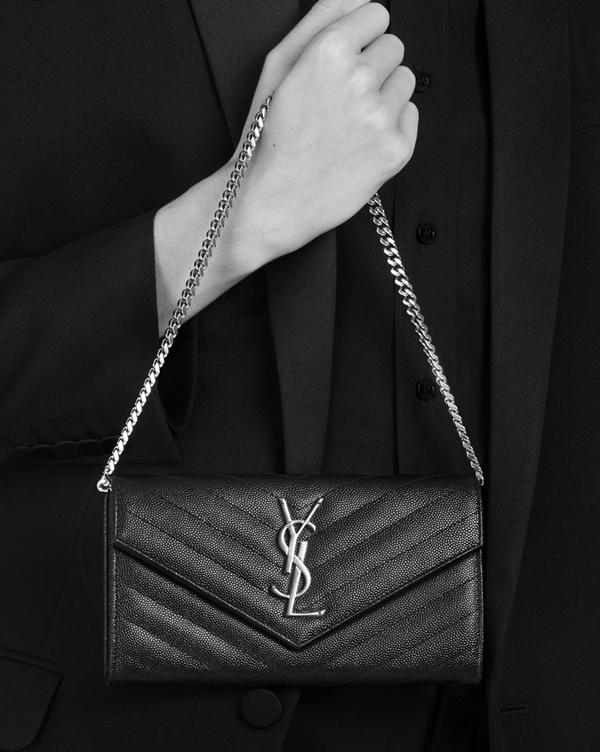 YSL*サンローランスーパーコピー☆ Saint Laurent モノグラム フラップ長財布 Blue 372264BOW02